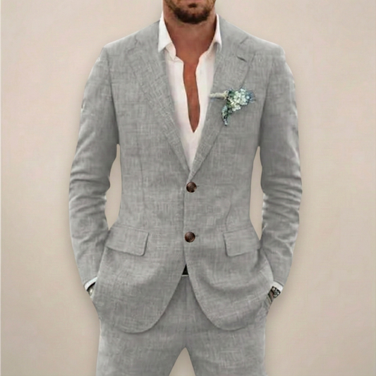 Traje Hombre Primavera con Solapa de Muesca Ajuste Clásico - Mavetta