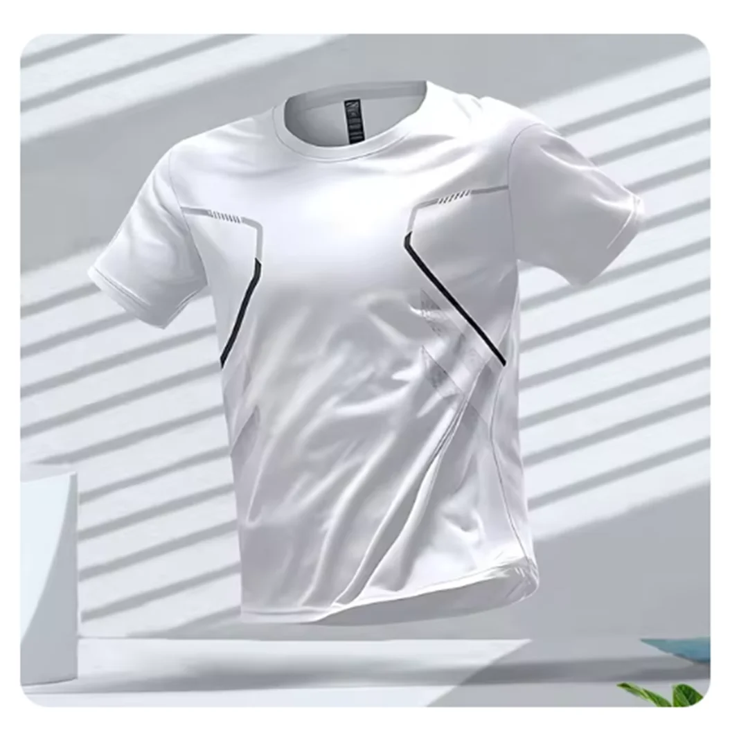 Camiseta deportiva hombre de tejido tecnico ajuste regular