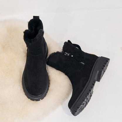 Botas Mujer con Forro de Lana y Cremallera