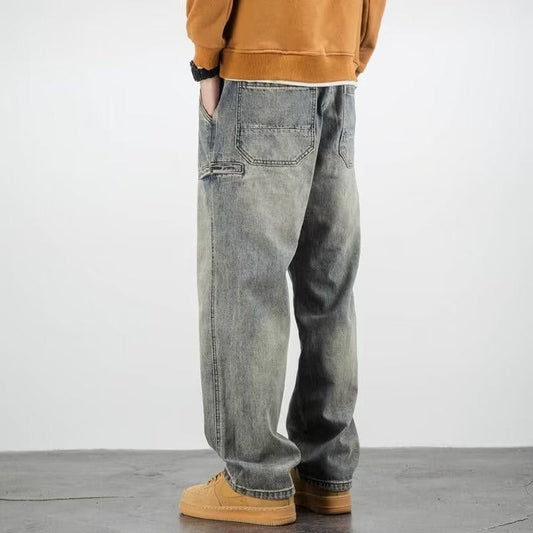 Pantalones Vaqueros Hombre Corte Relajado Estilo Vintage - Mavetta