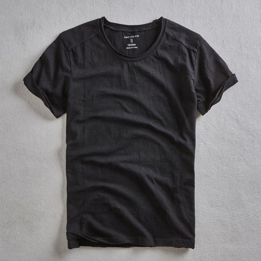 Camiseta Hombre de Algodón Cuello Redondo Manga Corta - Mavetta