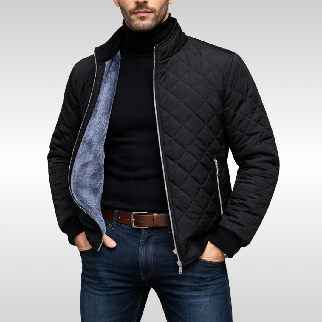 Chaqueta Hombre Acolchada Interior Calido Ajuste Confortable