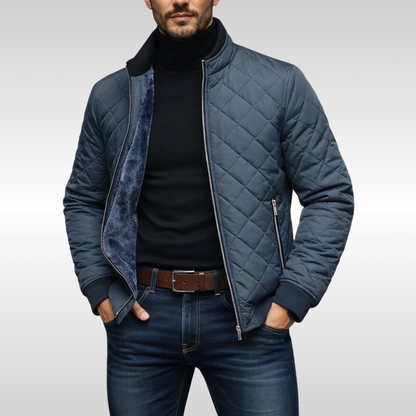 Chaqueta Hombre Acolchada Interior Calido Ajuste Confortable