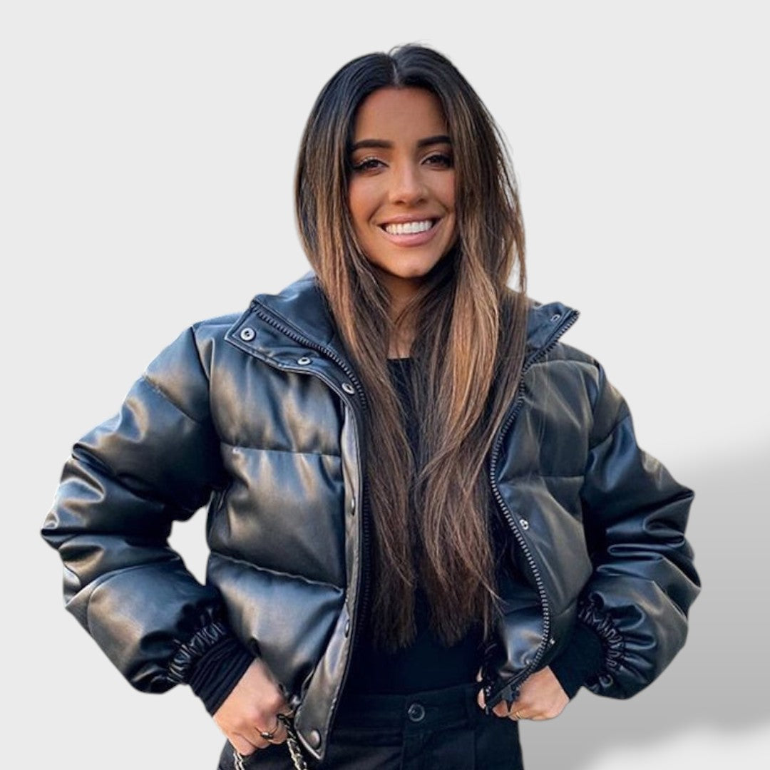 Chaqueta Plumas Mujer Acolchada Ligera Ajuste Regular