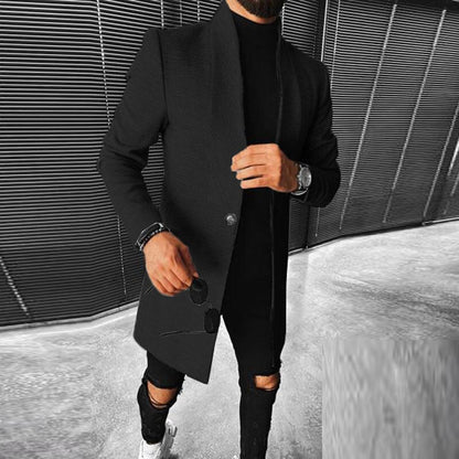 Chaqueta Hombre Moderna Diseño Geométrico Ajuste Regular