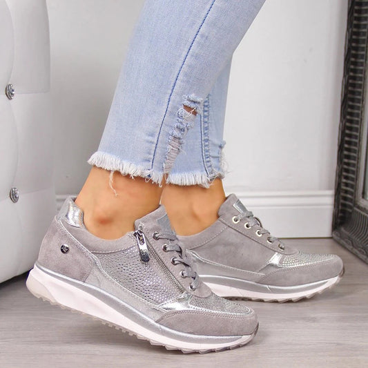 Zapatillas Mujer con Cordones Plataforma Moderna - Mavetta