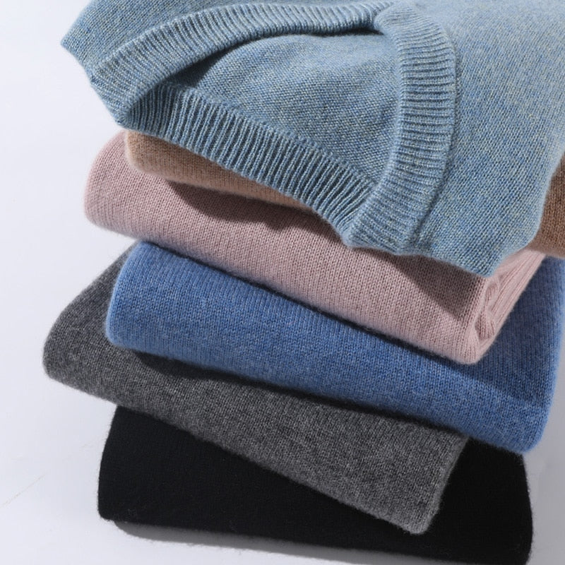 Jersey Mujer de Cachemira Suave Cuello Redondo - Mavetta