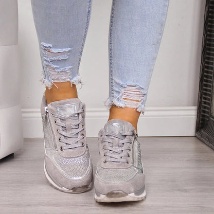 Zapatillas Mujer con Cordones Plataforma Moderna