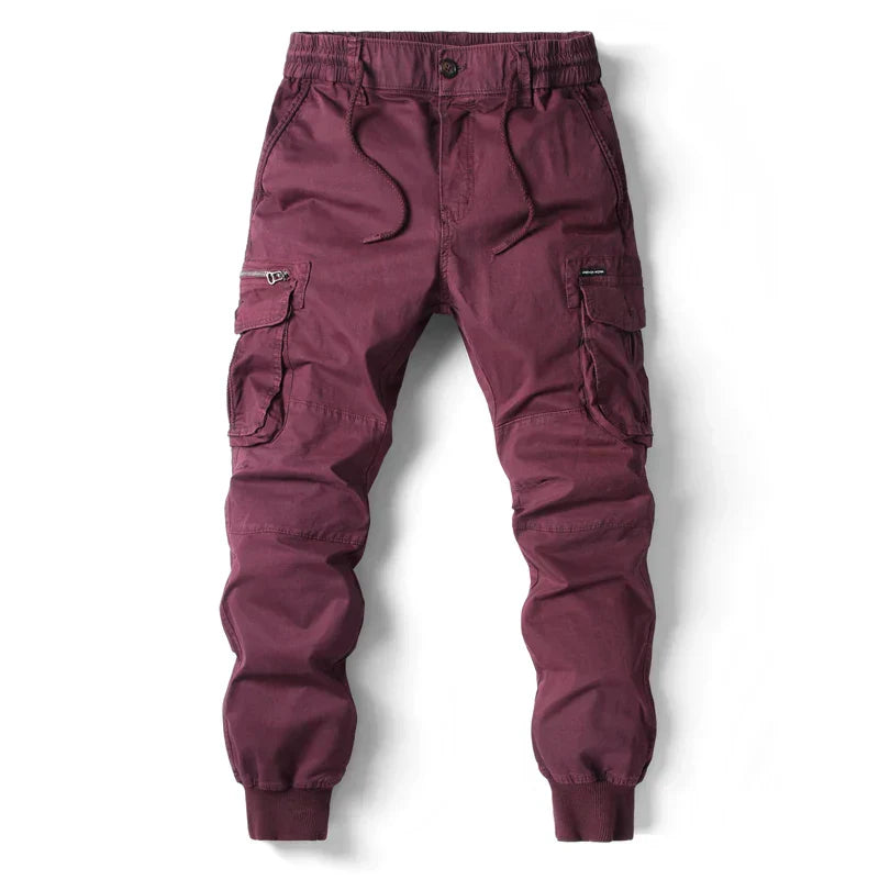 Pantalones Jogger Hombre Cargo Bolsillos Multiples Comodos
