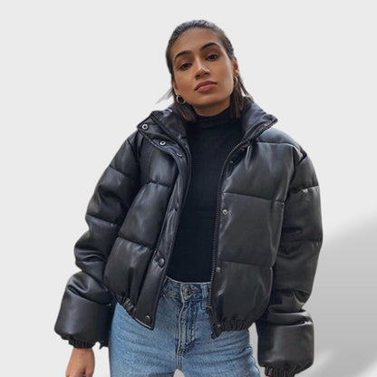 Chaqueta Plumas Mujer Acolchada Ligera Ajuste Regular