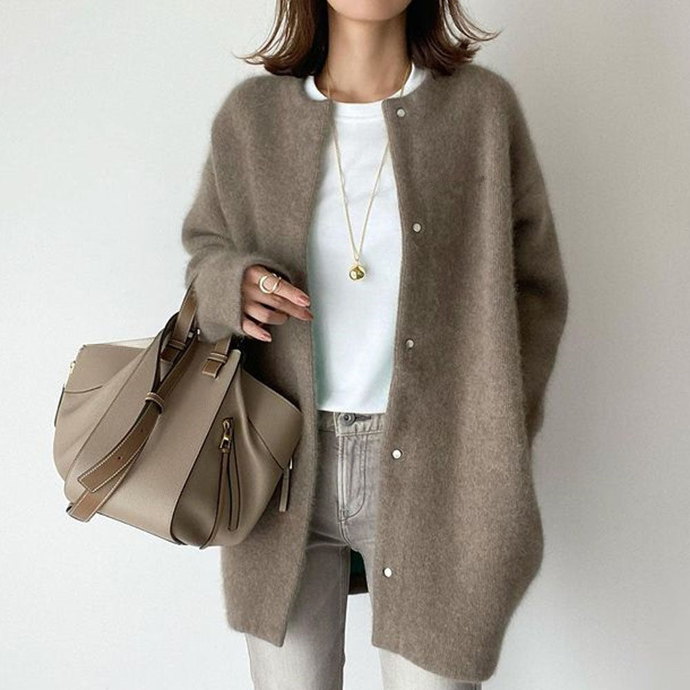 Abrigo Cárdigan Mujer Estilo Chic Tejido Acogedor - Mavetta