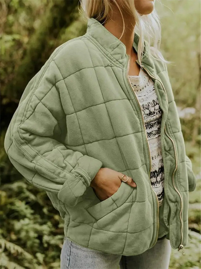 Chaqueta Acolchada Mujer Oversize Ajuste Holgado