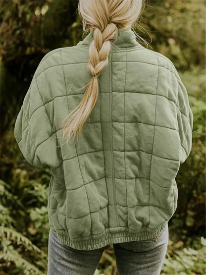 Chaqueta Acolchada Mujer Oversize Ajuste Holgado
