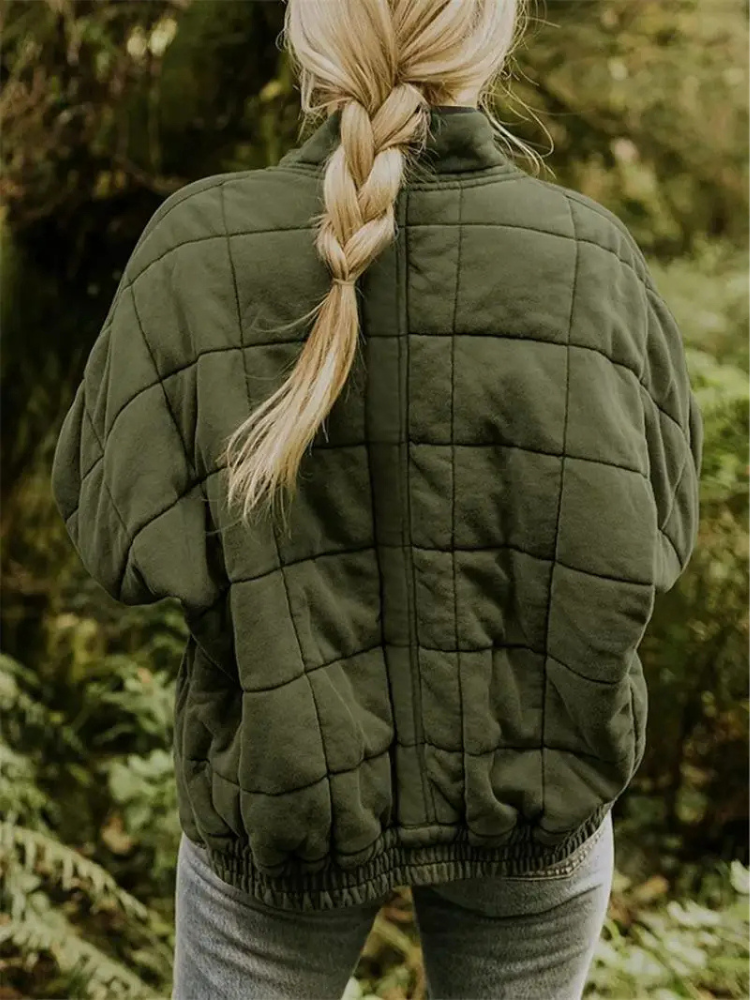 Chaqueta Acolchada Mujer Oversize Ajuste Holgado