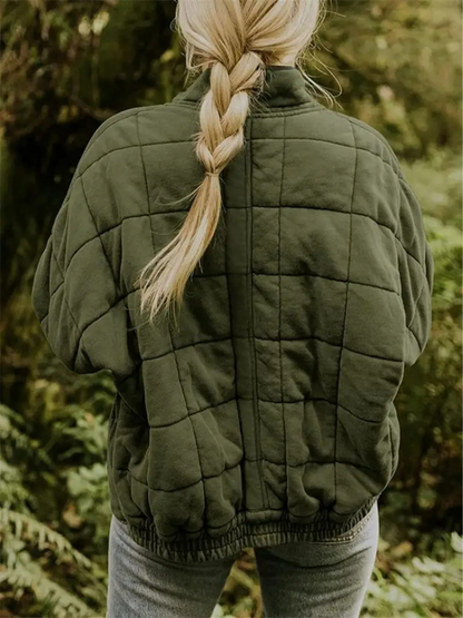 Chaqueta Acolchada Mujer Oversize Ajuste Holgado