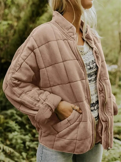 Chaqueta Acolchada Mujer Oversize Ajuste Holgado