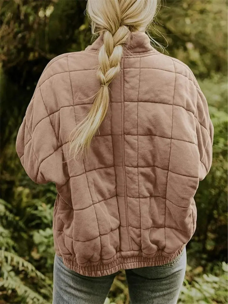Chaqueta Acolchada Mujer Oversize Ajuste Holgado