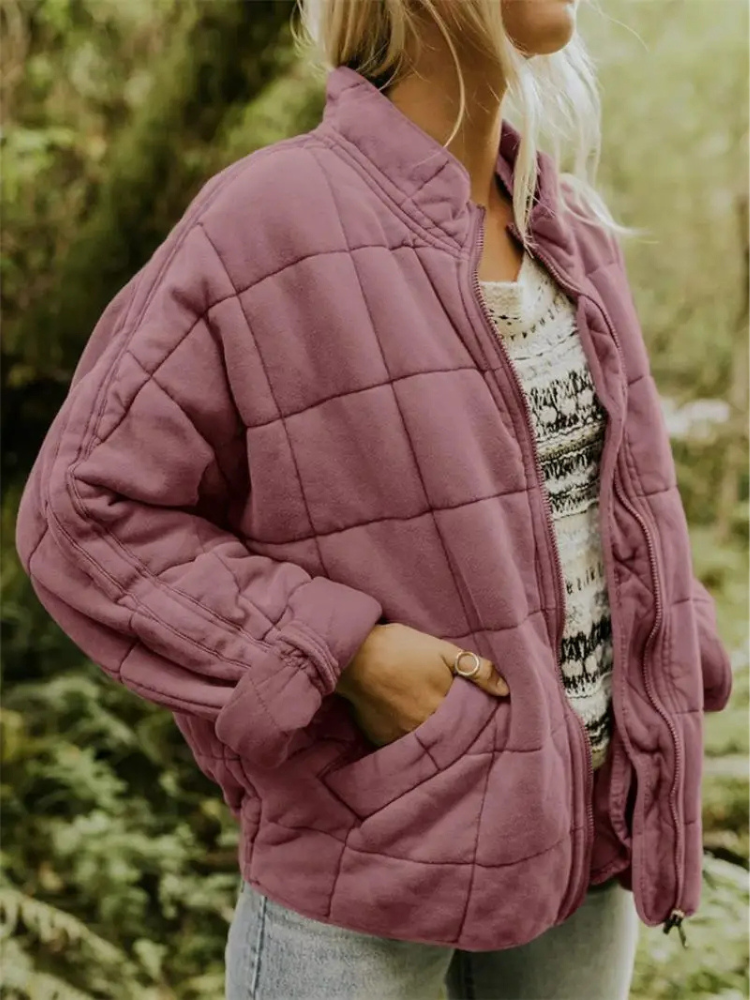 Chaqueta Acolchada Mujer Oversize Ajuste Holgado