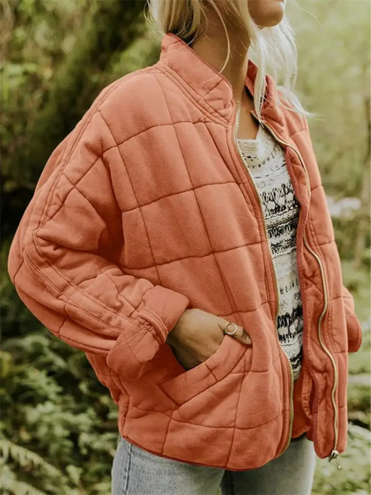 Chaqueta Acolchada Mujer Oversize Ajuste Holgado