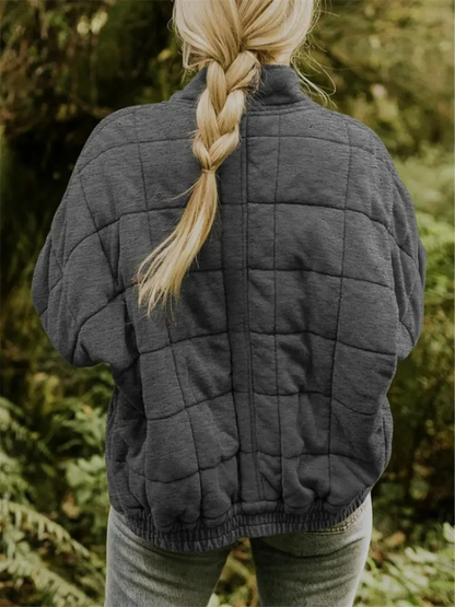 Chaqueta Acolchada Mujer Oversize Ajuste Holgado