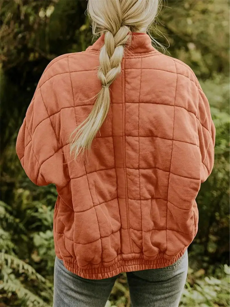 Chaqueta Acolchada Mujer Oversize Ajuste Holgado