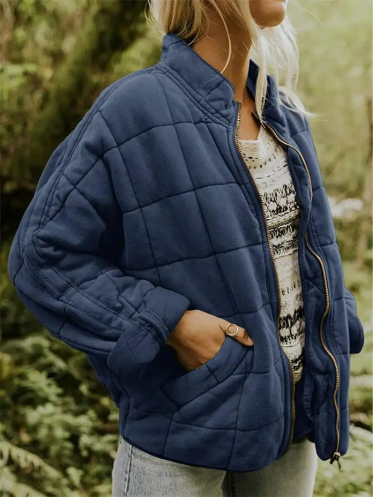 Chaqueta Acolchada Mujer Oversize Ajuste Holgado