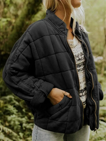 Chaqueta Acolchada Mujer Oversize Ajuste Holgado