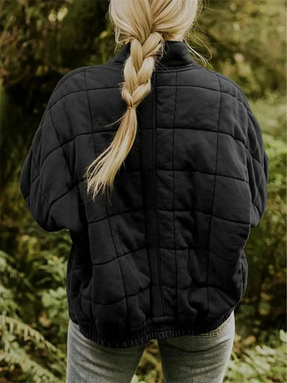 Chaqueta Acolchada Mujer Oversize Ajuste Holgado