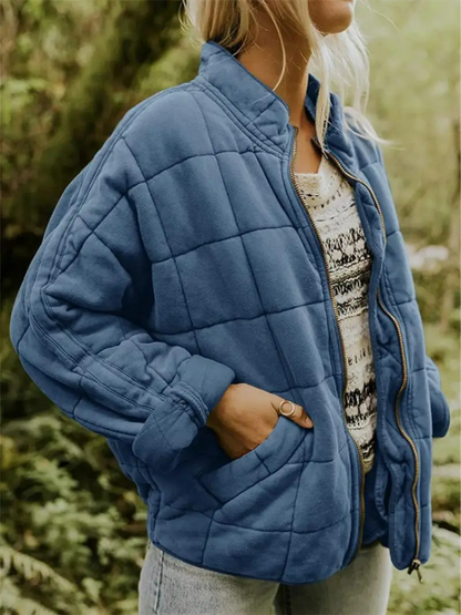 Chaqueta Acolchada Mujer Oversize Ajuste Holgado