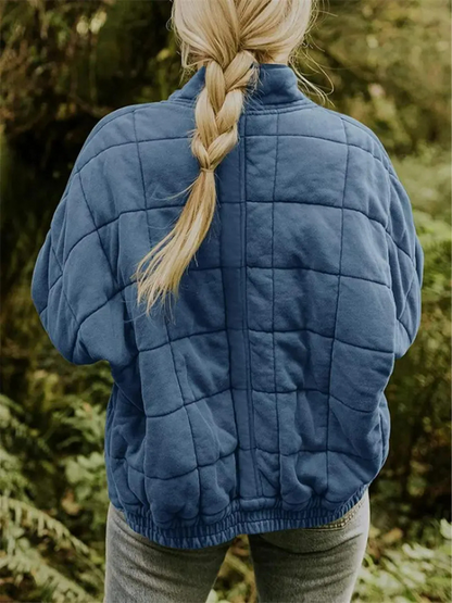Chaqueta Acolchada Mujer Oversize Ajuste Holgado