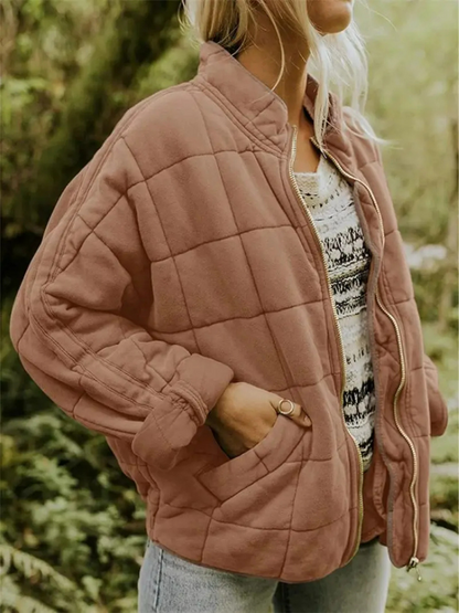 Chaqueta Acolchada Mujer Oversize Ajuste Holgado
