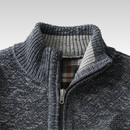 Chaqueta de punto Hombre con cremallera acabado limpio