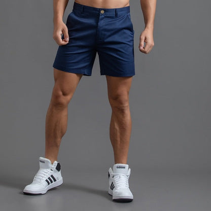 Pantalón Corto Hombre Algodón Ajustado Verano