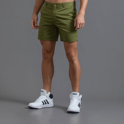 Pantalón Corto Hombre Algodón Ajustado Verano