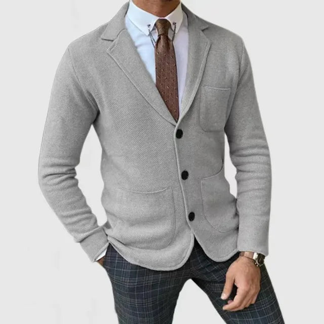 Blazer Hombre Casual Slim Fit con Bolsillos
