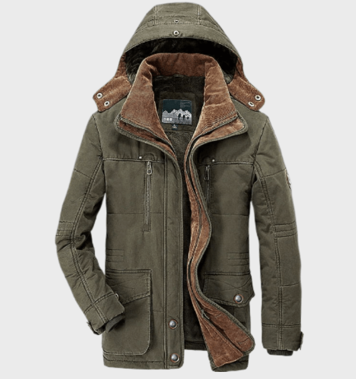 Abrigo Hombre Acolchado Invierno con Capucha Ajuste Regular - Mavetta