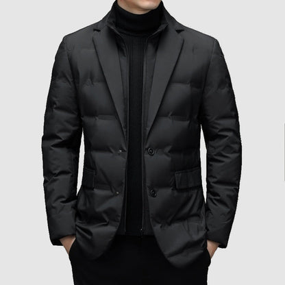Chaqueta Hombre Acolchada Invierno Cierre Botones