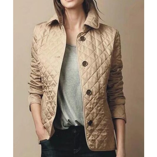 Chaqueta Acolchada Mujer Ajuste Clasico