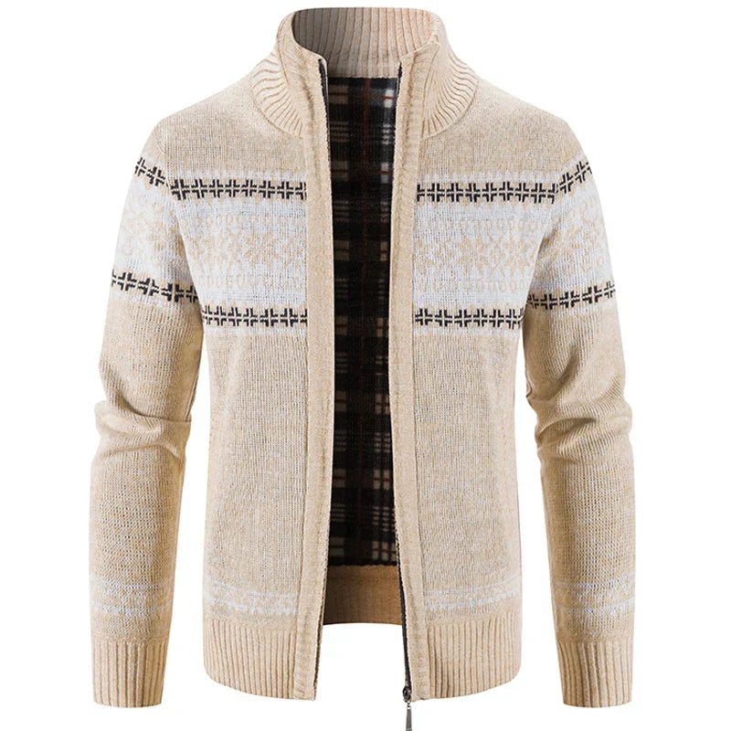 Jersey Hombre Invierno Corredera Patrón Nórdico