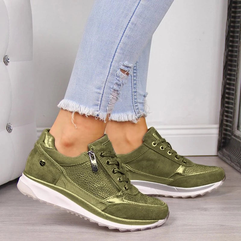 Zapatillas Mujer con Cordones Plataforma Moderna