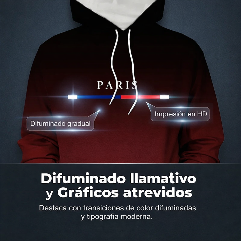 Conjunto deportivo hombre sudadera con capucha y pantalón jogger