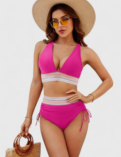 Bañador Mujer con Diseño Cruzado y Alta Elasticidad