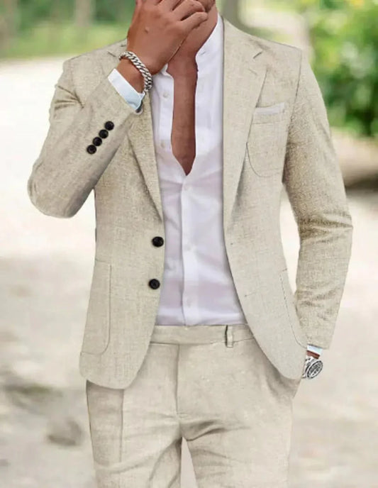 Traje Formal Hombre Diseño Clásico Dos Botones - Mavetta