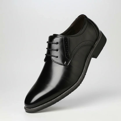 Zapatos Derby Hombre Puntera Lisa Costuras Contrastantes Formal - Mavetta