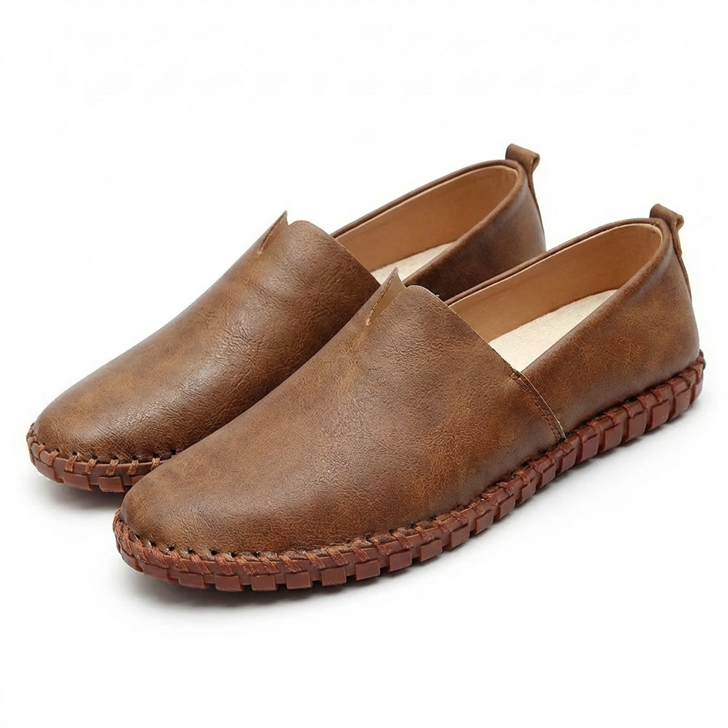 Mocasines Hombre Cuero Costuras Slip-On Casual - Mavetta