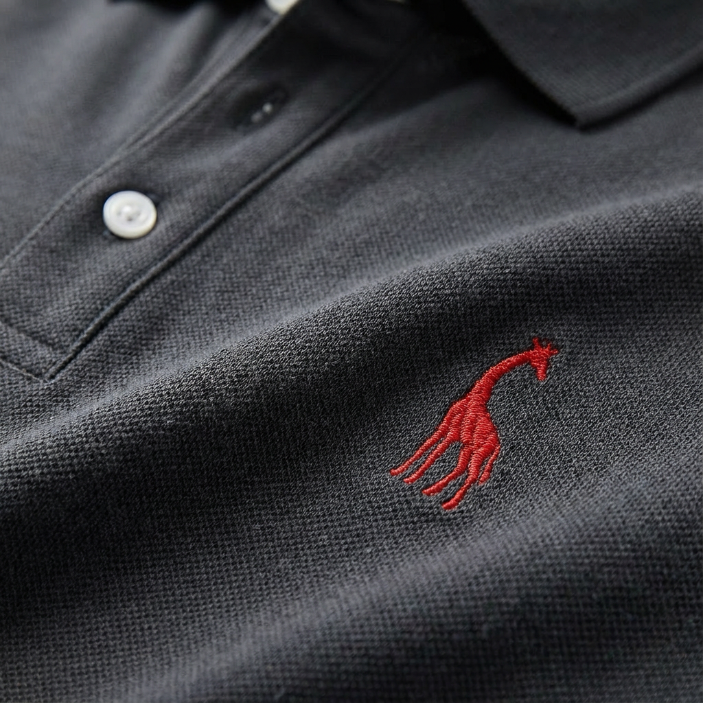 Polo Hombre Algodón Bordado Cuello Clásico Casual