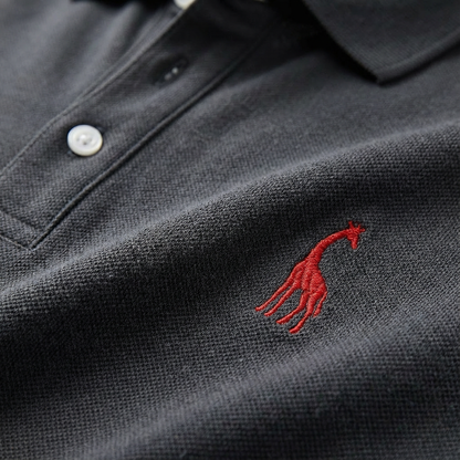 Polo Hombre Algodón Bordado Cuello Clásico Casual