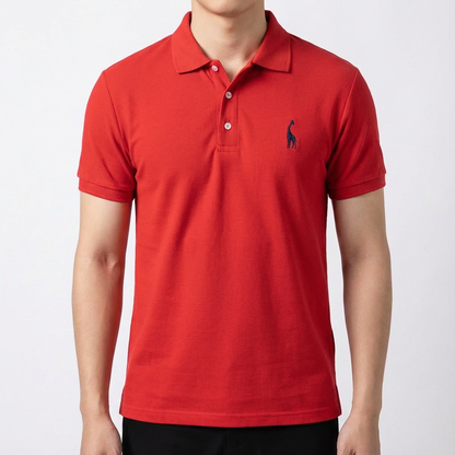 Polo Hombre Algodón Bordado Cuello Clásico Casual