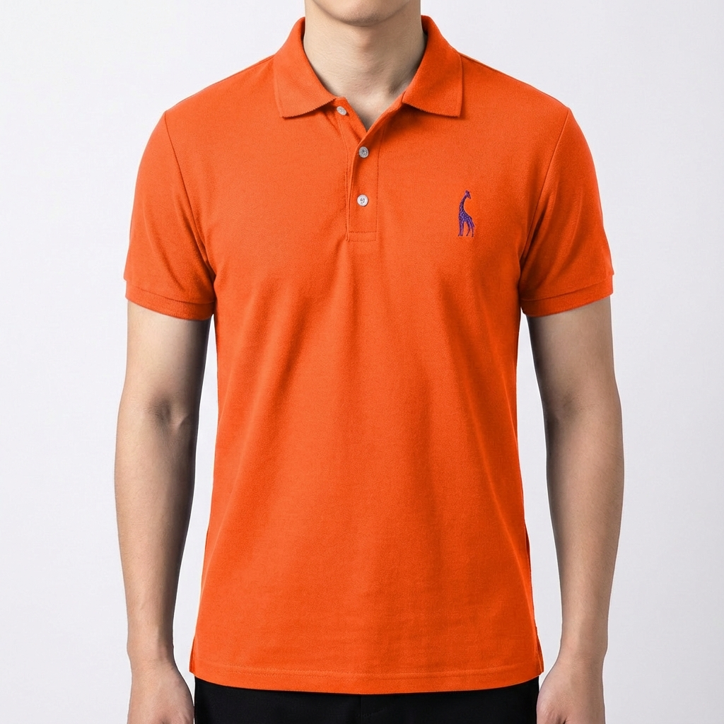 Polo Hombre Algodón Bordado Cuello Clásico Casual