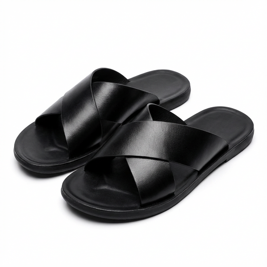 Sandalias Slide Unisex con Tiras Cruzadas Suela Plana Minimalista - Mavetta